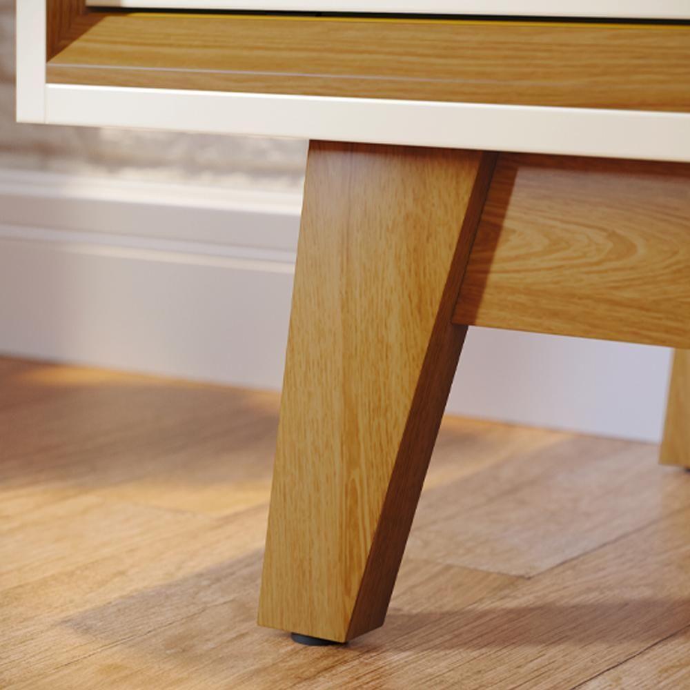 Rack Bancada Tv 65 Pol 2p 164 Cm Atlas Cinamomo Off White Madetec Cinamomo Off White - 7