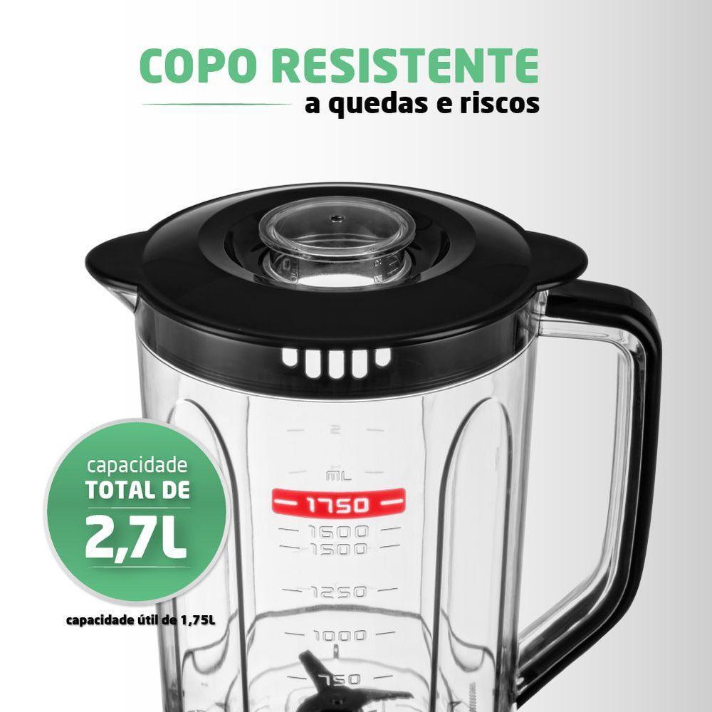 Liquidificador Turbo L-900 Fb Liquidificador-127v-preto - 7