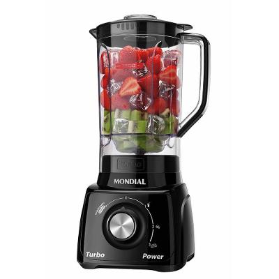 Liquidificador Mondial Turbo Power L-99 FB 550W 2,2L com Filtro em Inox 3 Velocidades Preto 110V