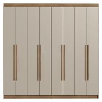 Guarda-roupa Casal 8 Portas Batentes Netuno Madesa Rustic/crema - 10