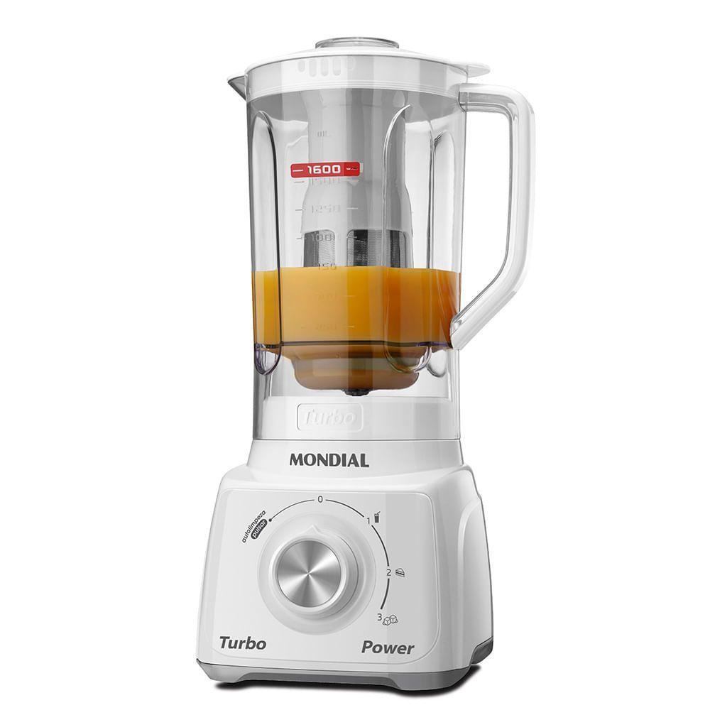 Liquidificador Mondial Turbo Power L-99-wg Liquidificador-127v-branco/cinza - 5