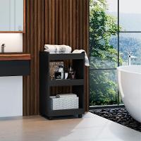 Esmalteira Balcão Para Organizar Multiuso Modelo Jade Para Casa Preto - 1