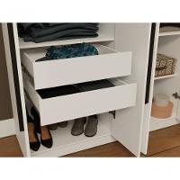 Guarda-roupa Casal 6 Portas Batentes Com Espelho Venus Madesa Branco/preto - 10