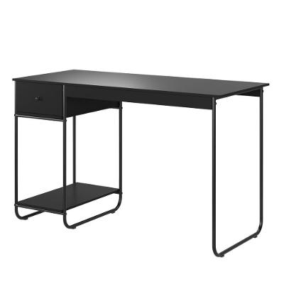 Escrivaninha Home Office Mesa De Estudo Escritório Quarto Gaveta Estilo Industrial Criare Preto