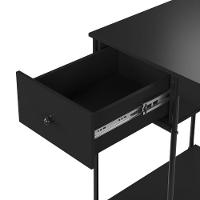 Escrivaninha Home Office Mesa De Estudo Escritório Quarto Gaveta Estilo Industrial Criare Preto - 3