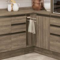 Balcao Nicho Toalheiro Com Tampo 15 Cm Maxxi G740 Nogal Kappesberg Nogal - 7