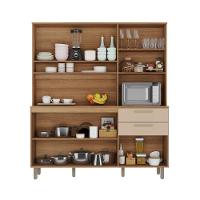 Kit Cozinha Luciane 10 Portas 4 Gavetas Sem Tampo Zurich Cinza - 8