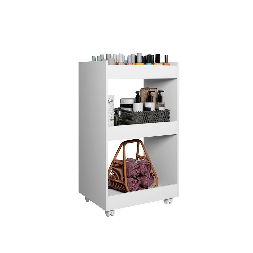 Esmalteira Balcão Para Organizar Multiuso Modelo Jade Para Casa Branco - 2