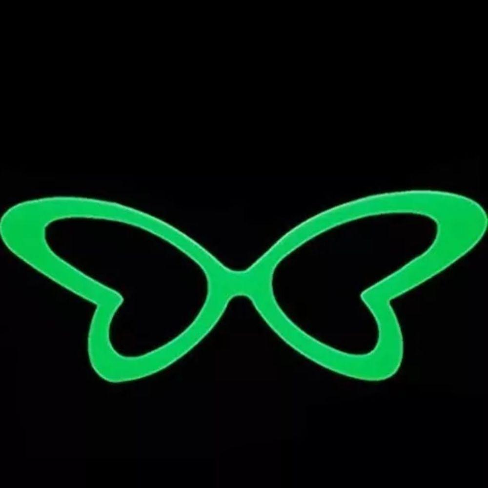 Óculos Sem Lentes Brilha No Escuro Borboleta - 10 Unidades - 4