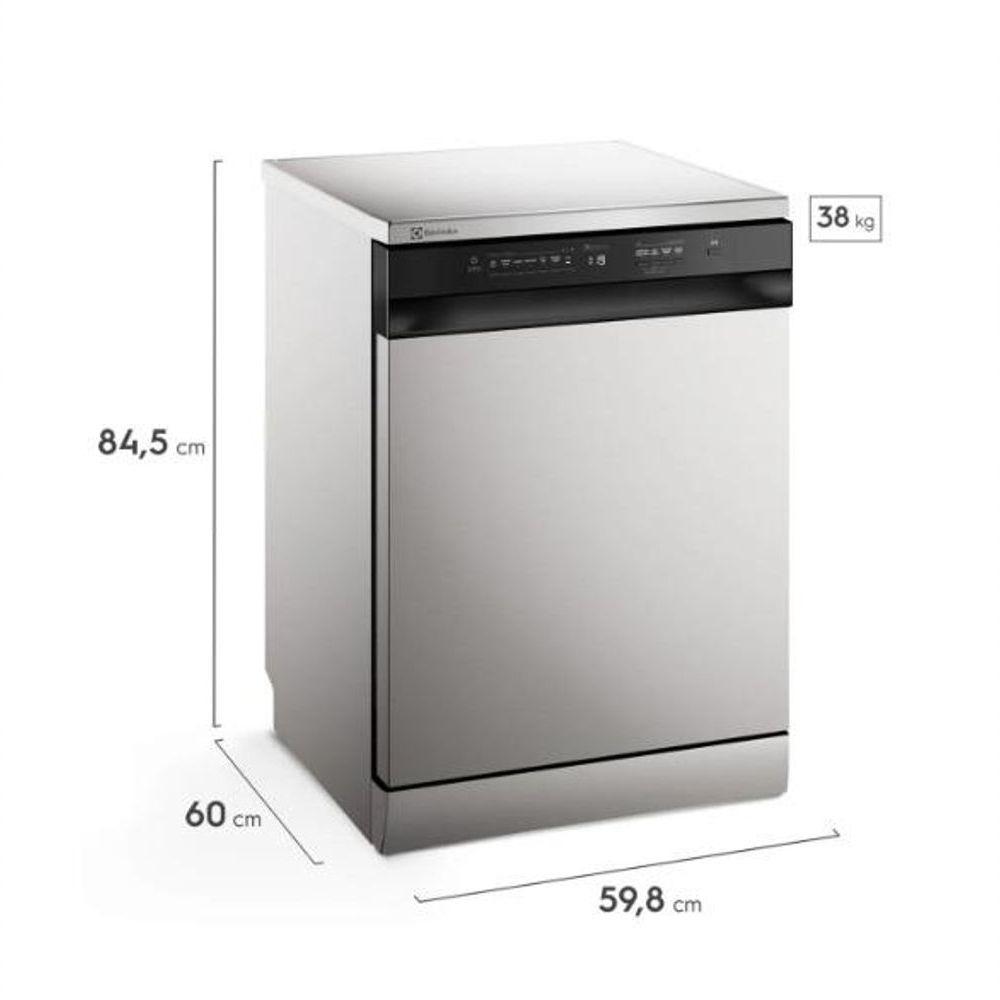 Lava-louça Electrolux 14 Serviços Inox Com Programa Lava E Seca 50' LS14E Inox 110V - 4