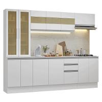 Armário De Cozinha Completa 100% Mdf 240 Cm Smart Madesa 01 Branco - 2