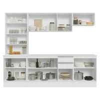 Armário De Cozinha Completa 100% Mdf 240 Cm Smart Madesa 01 Branco - 5