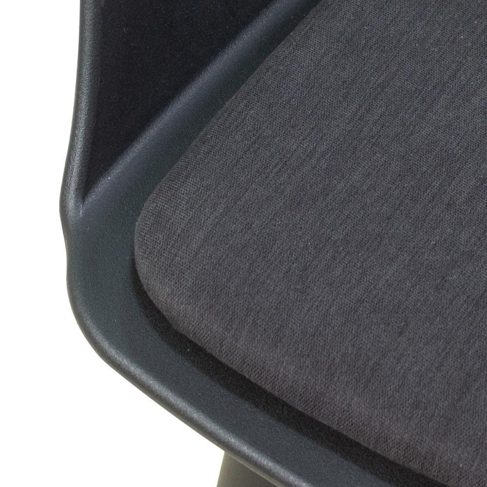 Conjunto Mesa De Jantar Redonda Eiffel Preta 120cm Com 4 Cadeiras Marcela - Preto - 9