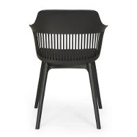 Conjunto Mesa De Jantar Redonda Eiffel Preta 120cm Com 4 Cadeiras Marcela - Preto - 10