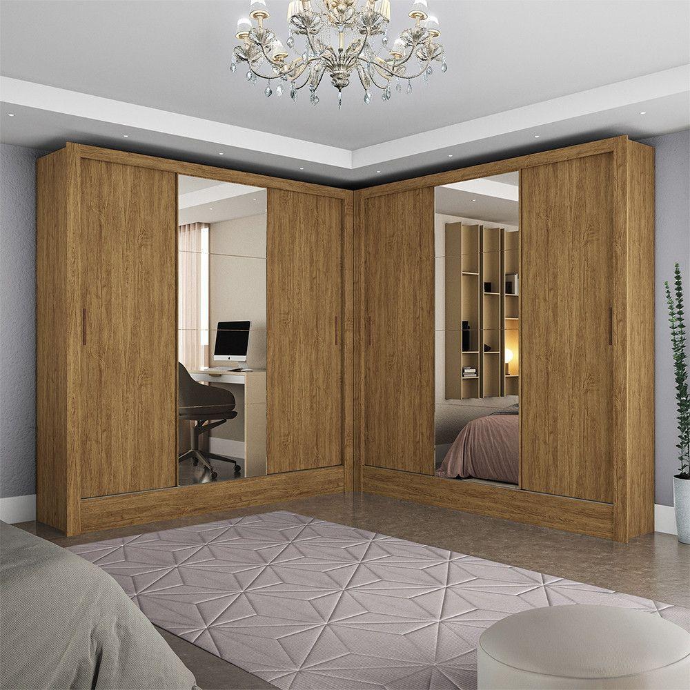 Closet Casal Duplo Dubai 6 Portas Plus 6 Gavetas Cinamomo - 1