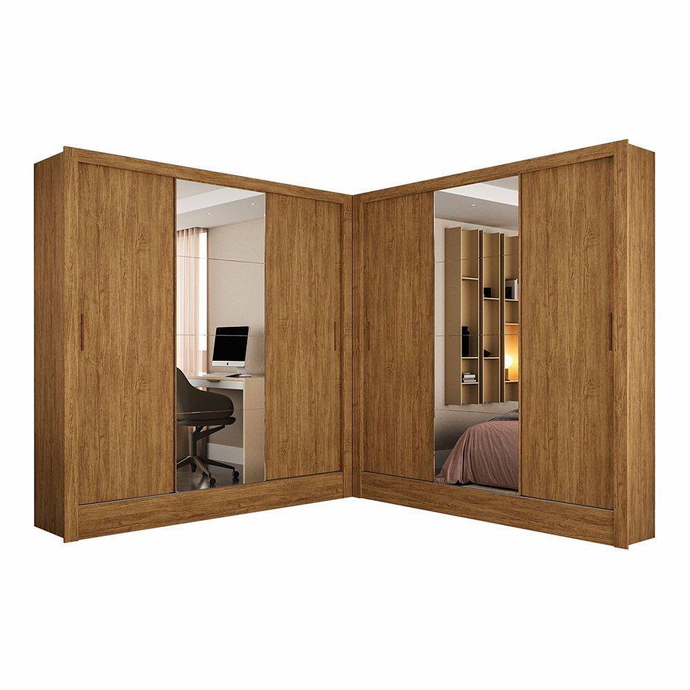 Closet Casal Duplo Dubai 6 Portas Plus 6 Gavetas Cinamomo - 3