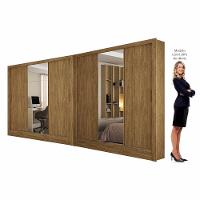 Closet Casal Duplo Dubai 6 Portas Plus 6 Gavetas Cinamomo
