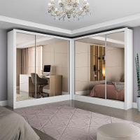 Closet Casal Duplo Dubai 6 Portas Premium 6 Gavetas Branco - 1