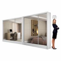 Closet Casal Duplo Dubai 6 Portas Premium 6 Gavetas Branco