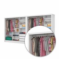 Closet Casal Duplo Dubai 6 Portas Premium 6 Gavetas Branco - 6