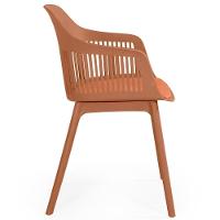 Conjunto Mesa De Jantar Redonda Eiffel Preta 120cm Com 4 Cadeiras Marcela - Marrom - 5