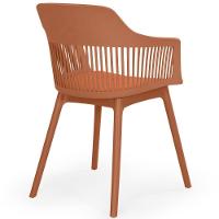 Conjunto Mesa De Jantar Redonda Eiffel Preta 120cm Com 4 Cadeiras Marcela - Marrom - 6