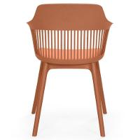 Conjunto Mesa De Jantar Redonda Eiffel Preta 120cm Com 4 Cadeiras Marcela - Marrom - 7