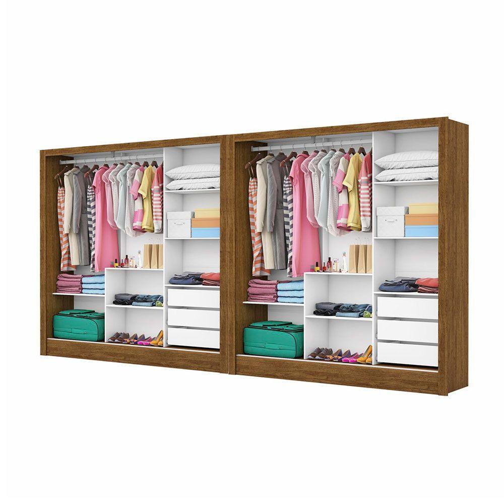 Closet Casal Duplo Dubai 6 Portas Premium 6 Gavetas Cinamomo - 2