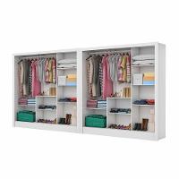 Closet Casal Duplo Fortaleza 6 Portas Premium 12 Prateleiras Branco - 2