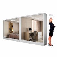 Closet Casal Duplo Fortaleza 6 Portas Premium 12 Prateleiras Branco
