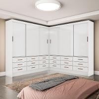 Closet Sevilha 6 Portas Casal Duplo 18 Gvt Carioca Moveis Branco - 1