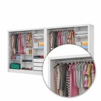 Closet Casal Duplo Dubai 6 Portas Plus 6 Gavetas Branco - 6