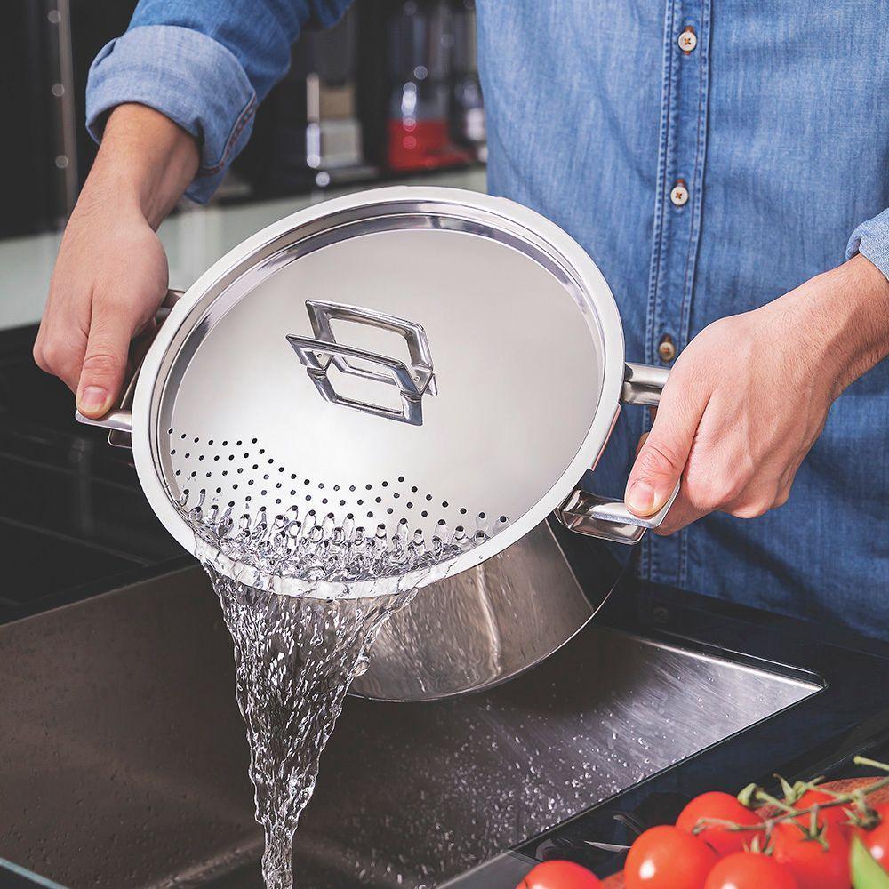 Espagueteira Fundo Triplo Tramontina Brava 62417240 6,1l Inox - 3