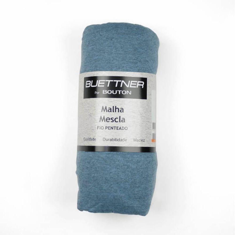 Jogo De Cama Buettner Casal Malha Mescla 3 Peças Azul - 3