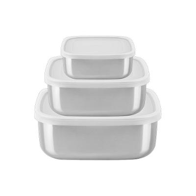 Jogo De Potes Tramontina Freezinox Quadrados 64220800 Inox Inox 64220800