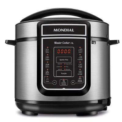 Panela de Pressão Elétrica Mondial Master Cooker PE-38 5L 900W Preto 110V