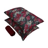 Jogo De Cama Queen Portallar Malha 100% Algodão Nápoles 3 Peças Vermelho - 2