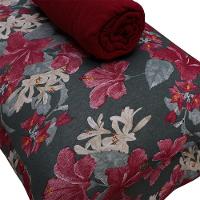 Jogo De Cama Queen Portallar Malha 100% Algodão Nápoles 3 Peças Vermelho - 4