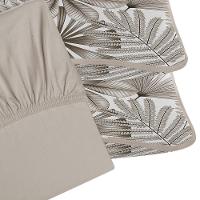 Jogo De Cama Tecebem Queen Malha 100% Algodão Cloe 3 Peças Premium Trigo - 2