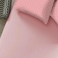 Jogo De Cama Casal Portallar Elegance Percal Misto 60/40 150 Fios 50% Algodão 50% Poliéster Poa 3 Peças Rosa Orquídea - 3