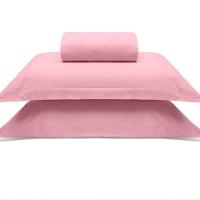 Jogo De Cama Buettner King Malha 100% Algodao Liso 3 Peças Image Rose - 1