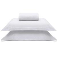 Jogo De Cama Buettner Queen Malha 100% Algodao Liso 3 Peças Image Branco - 1