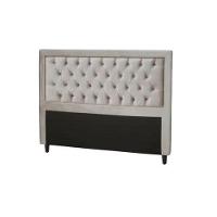 Cabeceira King 195cm Simbal Baronesa Veludo Bege Claro - 2