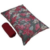 Jogo De Cama Solteiro Portallar Malha 100% Algodão Napoles 2 Peças Vermelho - 2