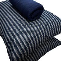 Jogo De Cama Casal Portallar Malha 100% Algodão Varsóvia 3 Peças Azul - 4