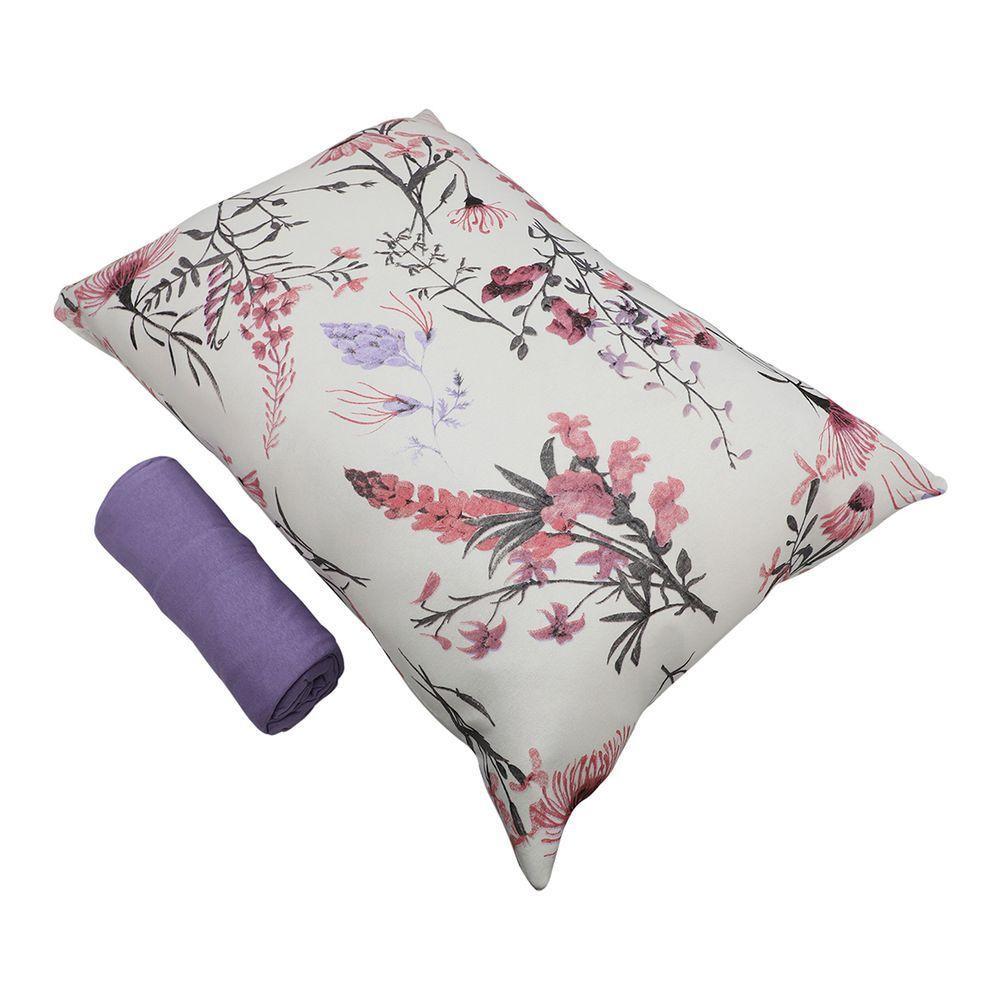 Jogo De Cama Solteiro Portallar Malha 100% Algodão Londres 2 Peças Violeta - 2