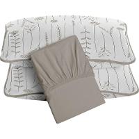 Jogo De Cama Tecebem Queen Malha 100% Algodão Dora 3 Peças Premium Castanho - 1