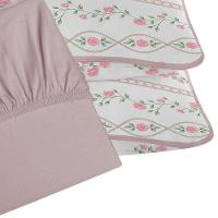 Jogo De Cama Tecebem King Malha 100% Algodão Grazi 3 Peças Premium Rosinha - 2