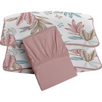 Jogo De Cama Tecebem Queen Malha 100% Algodão Yara 3 Peças Premium Rose - 1