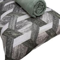 Jogo De Cama Solteiro Portallar Malha 100% Algodão Paris 2 Peças Verde - 2